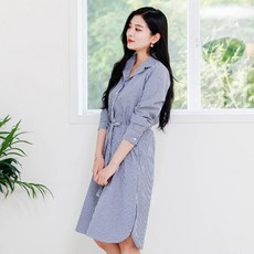 MISSOA 女式長袖條紋家庭裝