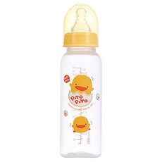 PiYOPiYO 黃色小鴨 標準奶瓶 0歲以上, 黃色, 240ml, 1個