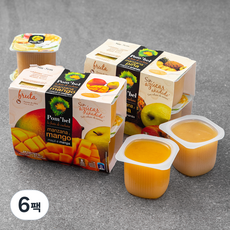 폼벨 퓨레 사과 망고 + 사과 파인애플, 400g, 6팩