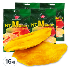 엔세븐 건조망고, 16개, 80g