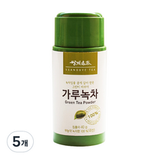 쌍계 가루 녹차, 40g, 5개, 1개입