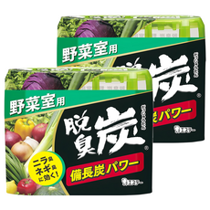 ST 雞仔牌 脫臭炭 野菜室用 搭配備長炭與活性炭 強力除臭 凝膠狀, 140g, 2盒