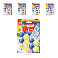Bref 妙力 Power Active懸掛式馬桶清潔球 檸檬清香, 100g, 5組