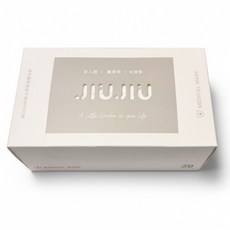 JIUJIU 親親 黑白系列 醫用口罩, 潔淨白, 30片, 1盒