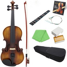 Widen 小提琴樂器 入門練習用 4/4 含琴盒, 22W1585, 1個, 棕色 + 黑色
