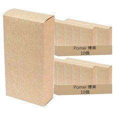 Pomei 博美 雙蓋盒 牛皮無印 85 x 40 x 170mm 10個, 牛皮色, 2組