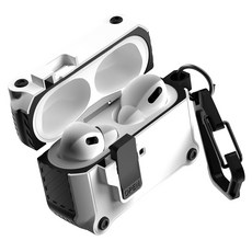 GOOSPERY 防撞鎖扣硬殼保護套, AirPods Pro 2, 白色