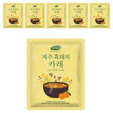 오뚜기 제주담음 제주 흑돼지 카레, 250g, 6개