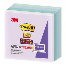 3M Post-it 利貼 狠黏便條紙, 654-4SS-MC-2, 360張, 1組