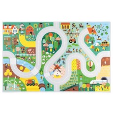 Janod 情境遊戲墊 鄉間小路, 鄉間小路 綠色