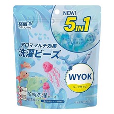 格麗淨 5合1濃縮型香氛洗衣球 海洋香, 60個裝, 1組