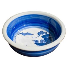 日本製 藍染山水缽 4吋, 藍染, 1個