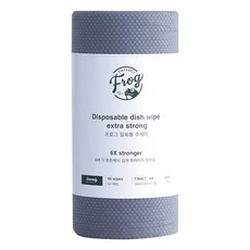 프로그 일회용 수세미 엑스트라 스트롱, 그레이, 60개입, 1개