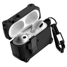 GOOSPERY Bumper Lock 硬殼保護殼, AirPods 第4代, 黑色