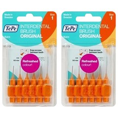 TePe 緹碧 I字型牙間刷牙間刷 原裝 0.45mm 橙色, 12個, 1組
