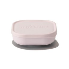 Miniware 微兒 天然聚乳酸點心碗組, 方形設計, 含矽膠保鮮蓋, 防滑吸盤, 柔粉棉花, 1組