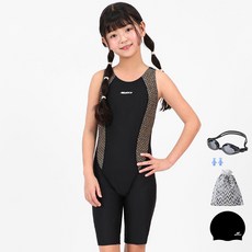 아쿠아티카 여아용 5부 반전신 수영복 AQAJN106 일반용 5종 세트