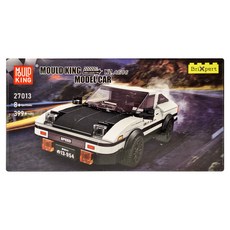 MOULD KING 宇星模王 頭文字D 迷你跑車 3歲以上, 白色 + 黑色, 1盒