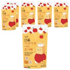 에코맘의산골이유식 산골 사각사각요거트 사과, 15g, 6개
