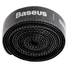 Baseus 倍思 多彩圓圈魔術貼綁帶 1m 黑色, 1個