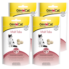 Gim Cat 俊寶俊喵 三合一化毛營養錠, 保護腸胃黏膜, 幫助吞嚥至體內的毛髮排出體外, 化毛, 4包