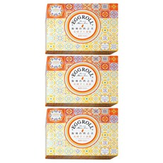 惠香台灣花磚手工蛋捲蛋香口味奢華黃 (每盒12支) 手工製作 獨立包裝, 168g, 3盒