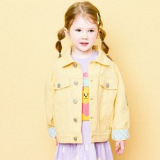 HEJMINI 童款小熊朋友印花襯衫式夾克