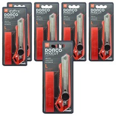 도루코 대형 커터칼 18mm + L날 커터날 10p 세트 L601, 혼합색상, 6세트