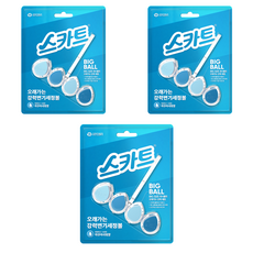 스카트 유한킴벌리 오래가는 아쿠아샤워향 강력 변기 세정볼, 3개