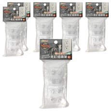 Lofor 樂活生活家 免釘插頭架 4個, 6組, 白色