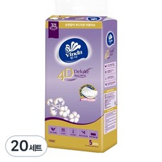 Vinda 維達 4D Deluxe 壓花美容面紙 3層, 100張, 20套