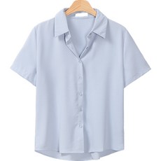 lemon soul 女款素色短袖襯衫