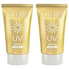 SHILLS 舒兒絲 很耐曬超清爽美白出水防曬凝乳 抗UVA/UVB SPF50, 40ml, 2件