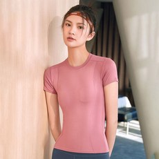 PUNGGGACKJANGI 高品質側邊線條瑜伽短袖