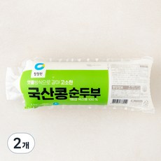 청정원 국산콩 순두부, 1kg, 2개