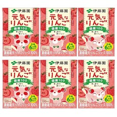 ITO EN 伊藤園 元氣蘋果果汁, 100ml, 6瓶