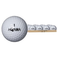 HONMA Golf 本間高爾夫 D1 高爾夫球 12顆, 動感距離, 白色, 1盒