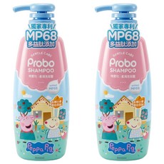 Probo 博寶兒 柔護洗髮露 佩佩豬, 500ml, 2瓶