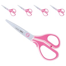 3D魔利剪 弧面防沾黏剪刀 60055, 粉色, 5支