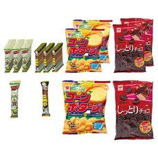派對綜合餅乾組, 玉米濃湯棒 6g 15入+巧克力棒 6g 15入+玉米濃湯餅乾 75g+巧克力脆餅 80g, 3組