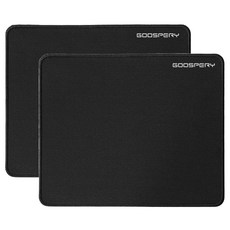 구스페리 머큐리 게이밍 마우스패드, 블랙, 2개