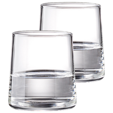 Mondspot 極光玻璃高級飯店浴室漱口杯 YY57304, 2個, 透明