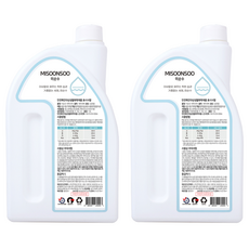 미순수 세탁세제 본품, 2개, 1.5L