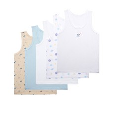 GUESS UNDERWEAR 男童學生背心5件組