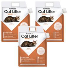 Tamsaa 貓砂 普通顆粒型 無香, 4kg, 8kg, 3袋