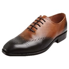 VONIN 天然牛皮 Patina 拋光手工牛津鞋 Albany 圓點手工皮鞋 KA070TBR