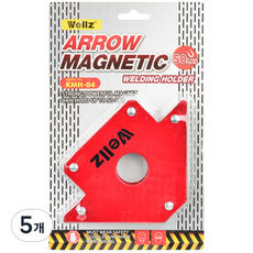 Wellz 용접 자석 화살형 10.1cm, KMH-04, 5개