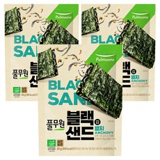 풀무원 블랙 김샌드 멸치, 20g, 3개
