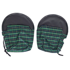 Osun 歐桑生活 立體機車手把套, MIT防水防風防曬, 不適用, 綠色格紋