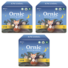 ONIC Pino 有機純棉表層衛生棉 蝶翼型, 8入, 3個